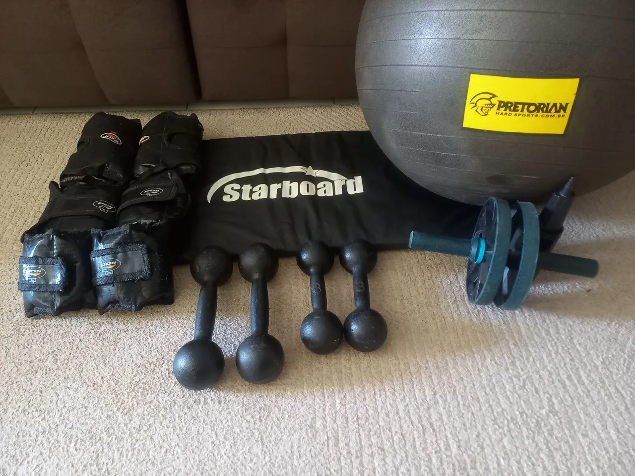 Kit completo para exercícios físicos