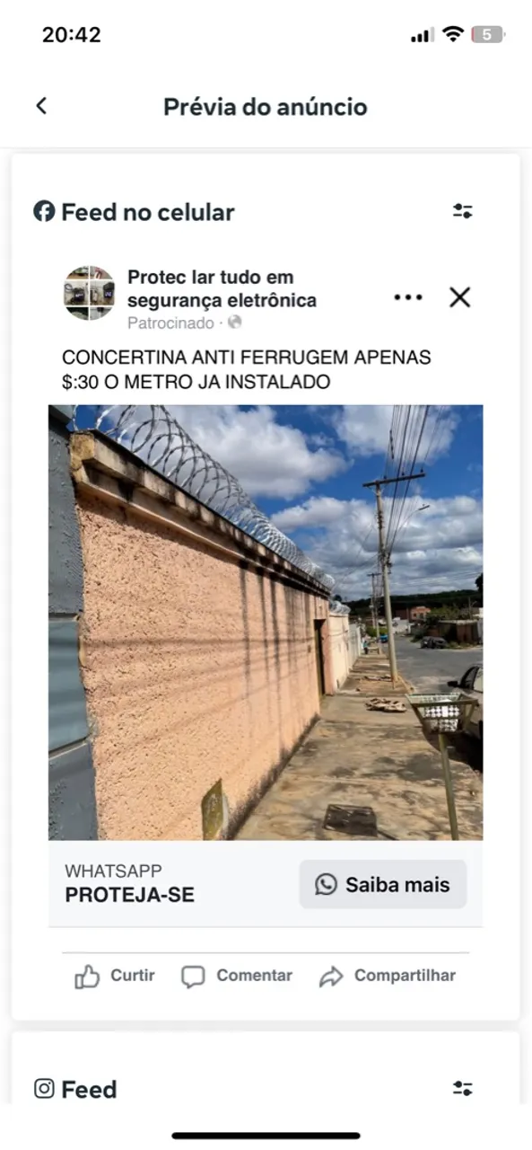 Concertina Anti Ferrugem Instalada - Segurança Já!