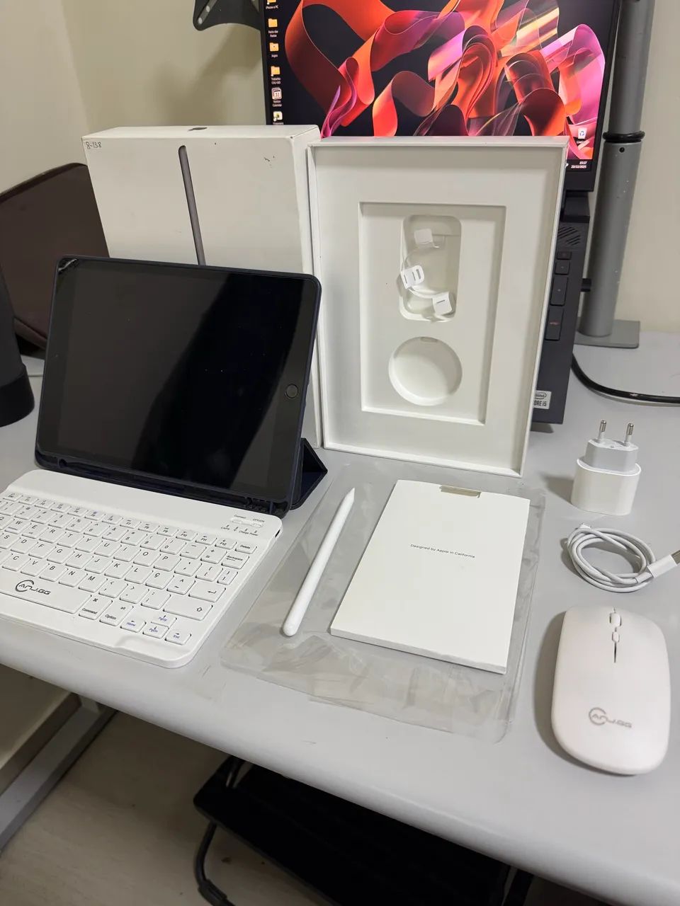 iPad 8 32g - Envio OLX Pay / Com Pencil, Capa, Teclado e Mouse - Parcelo 18x - Foto 3