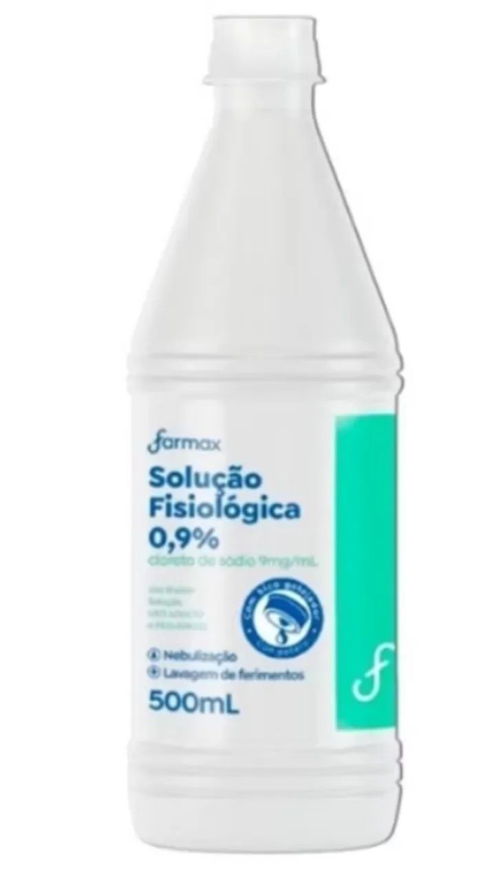 Solução fisiológica 500ml R$ 5,00