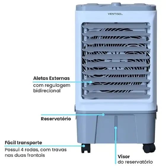 Climatizador de Ar 3 Velocidades 16L CLIN16 (FAZEMOS ENTREGA DF E ENTORNO ) - Foto 2
