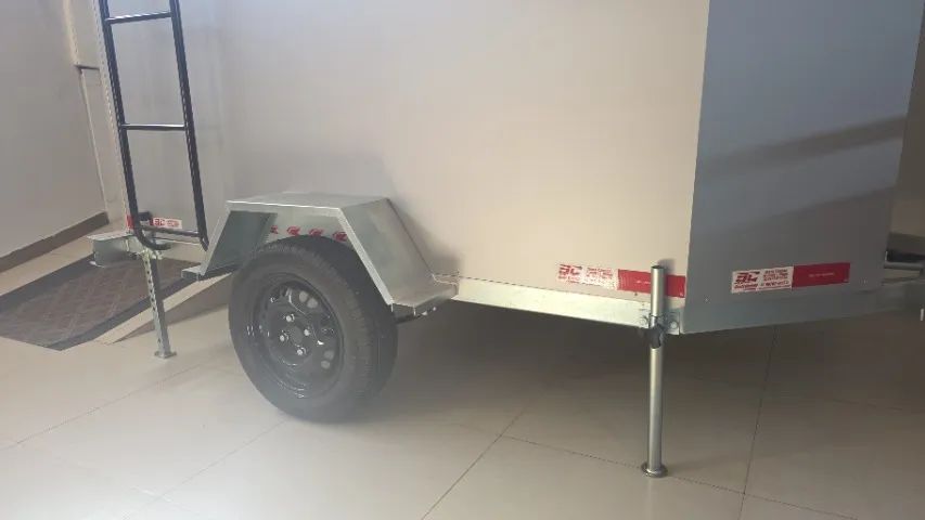 Carretinha Bau!!! Mini Trailer e Cargas!!! 1,50x2,00!!! Nova!!! Sob Encomenda!!! - Foto 2