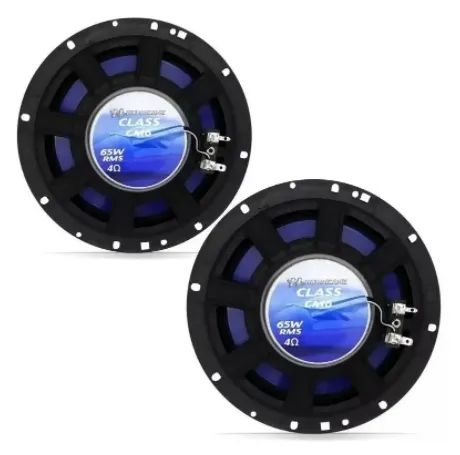 Par Alto Falante Hurricane 6 Polegadas 130w Rms veicular Carro Par Fone Porta - Foto 2
