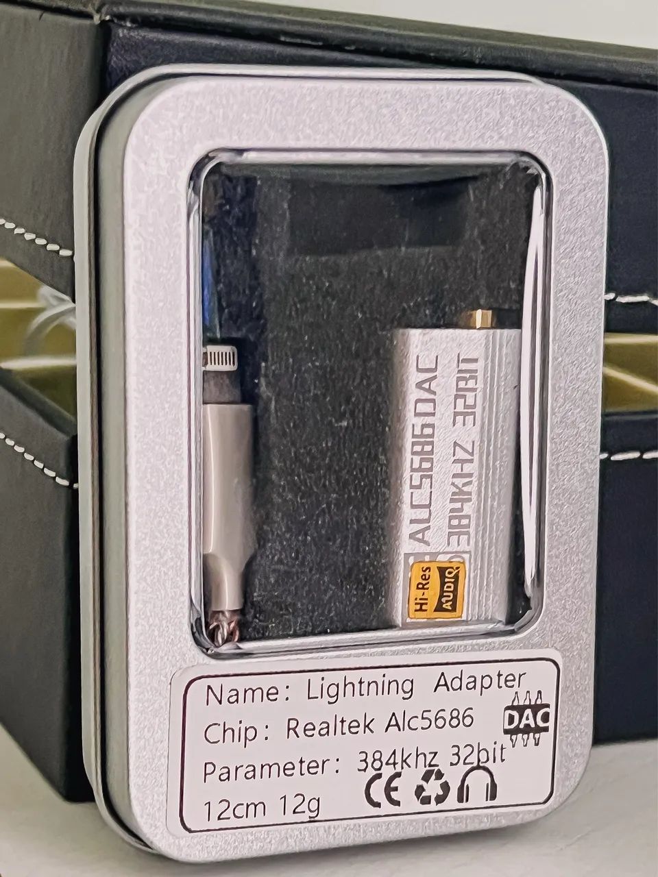 Dongle Dac lightning Alc5686 alta fidelidade 32bits/384khz iPhone 