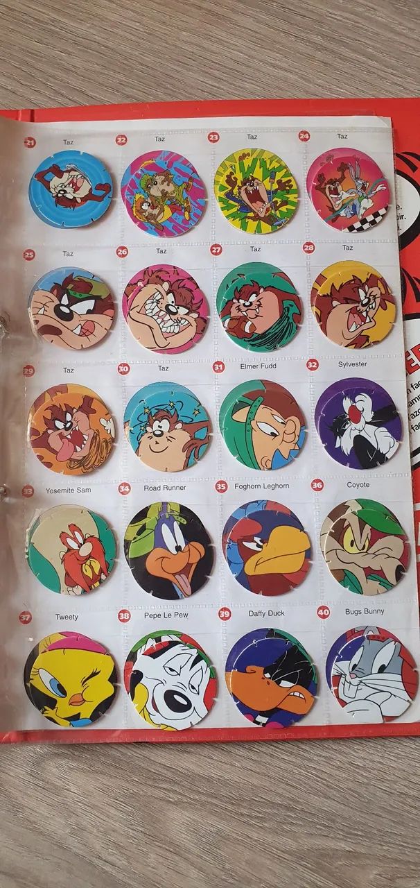 Álbum de Tazos americanos Tazos Walkers elma chips originais completo + brindes - Foto 3