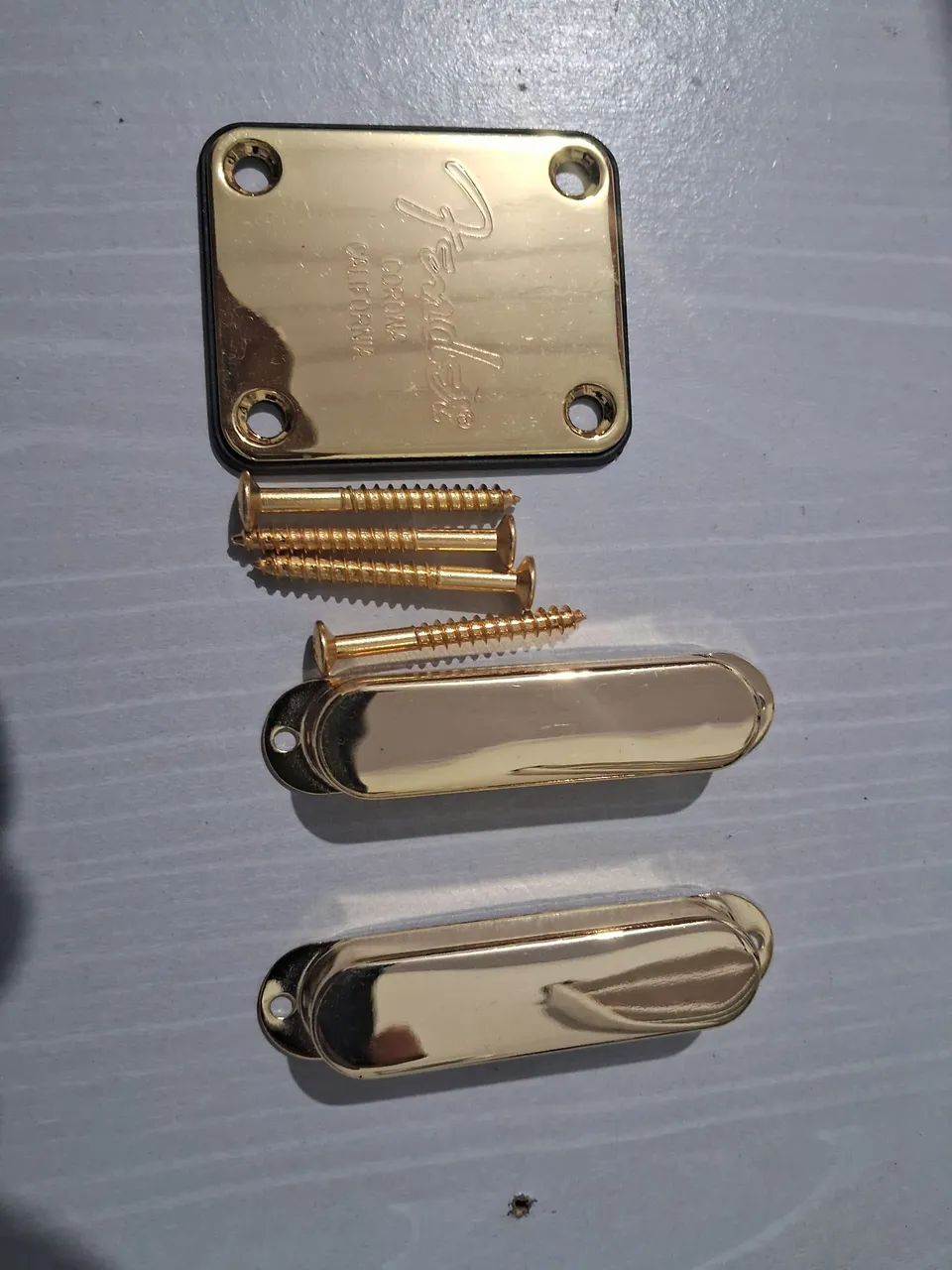 Kit Fender Gold - Placa, e Parafusos