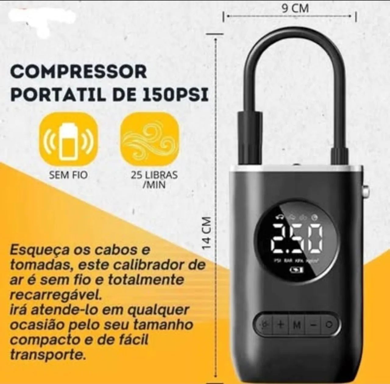 Compressor de Ar portátil 