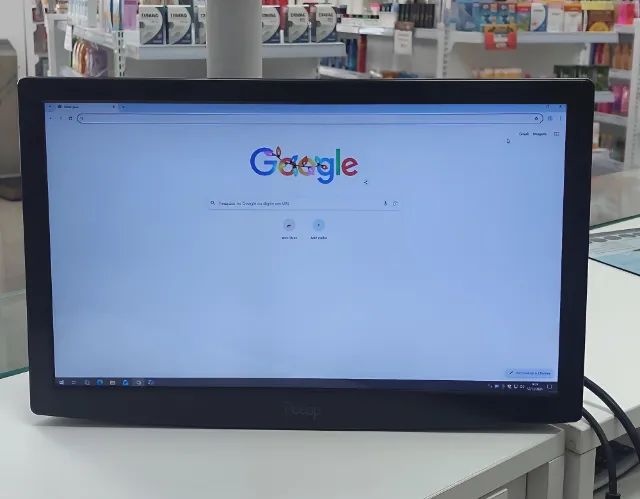 Monitor PCTop Slim 15,6 Polegadas LED Preto Sem Base - Usado - Foto 2