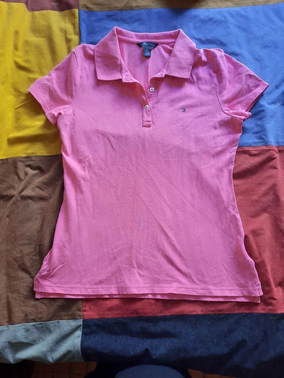 Camisa Polo tommy hilfiger Rosa Feminina