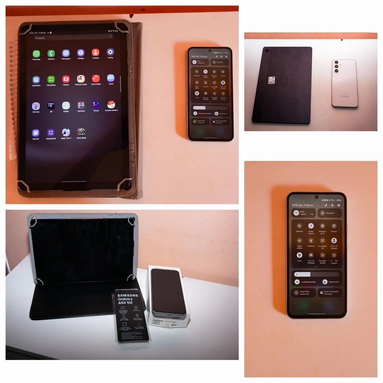 Tablet Samsung A9+ e Samsung A54 5G desapego