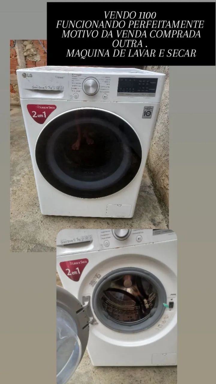 Máquina de lavar e secar 