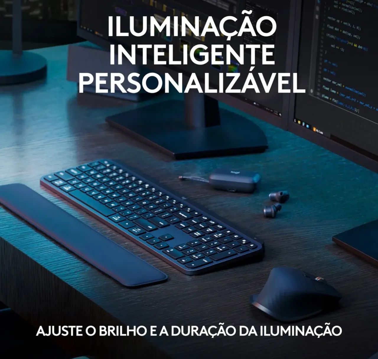 Teclado Sem Fio Mx Keys S Grafite Logitech - Foto 5