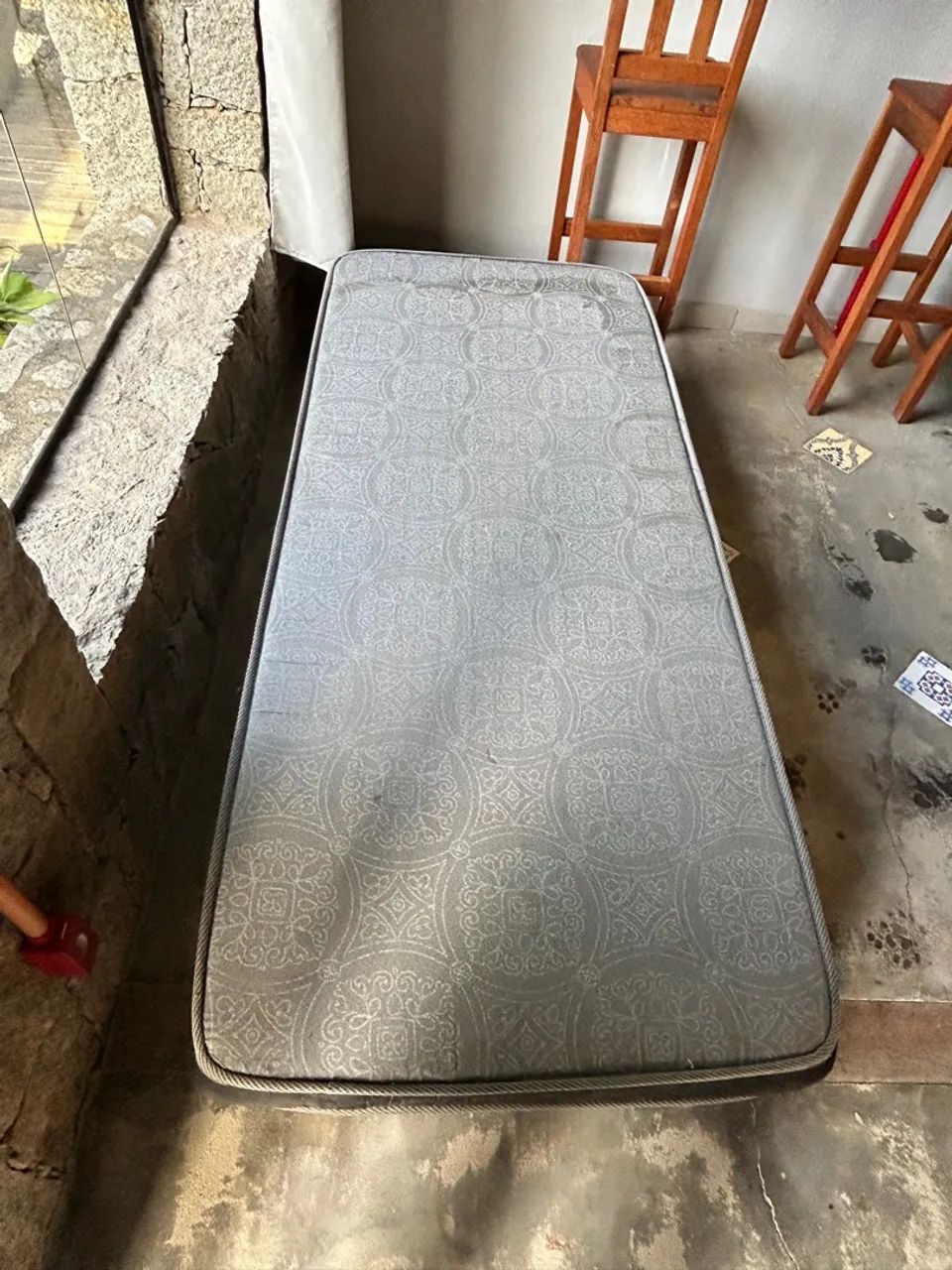 Conjunto Box Cama Auxiliar + Colchão Solteiro