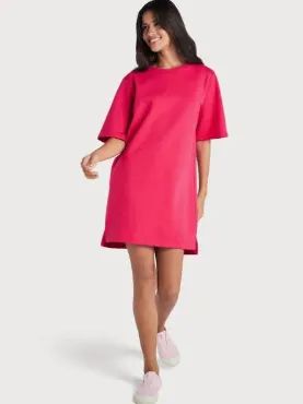 Vestido Feminino Moletom Ovesized Rosa Pink RESERVA Simples - Foto 4