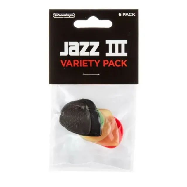 Kit com 6 Palhetas Dunlop Jazz III PVP103 - Foto 2