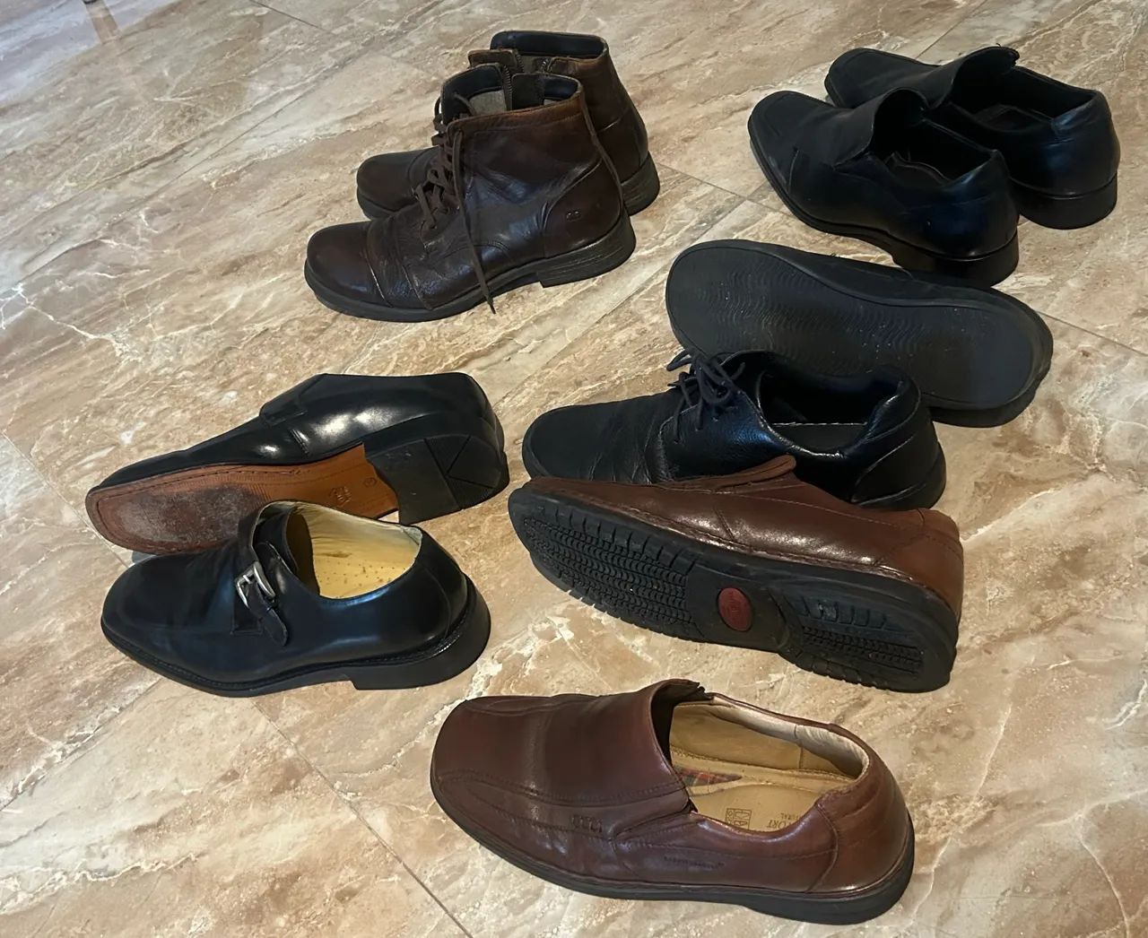 Sapatos couro masculino  cada par 55,00 - Foto 2