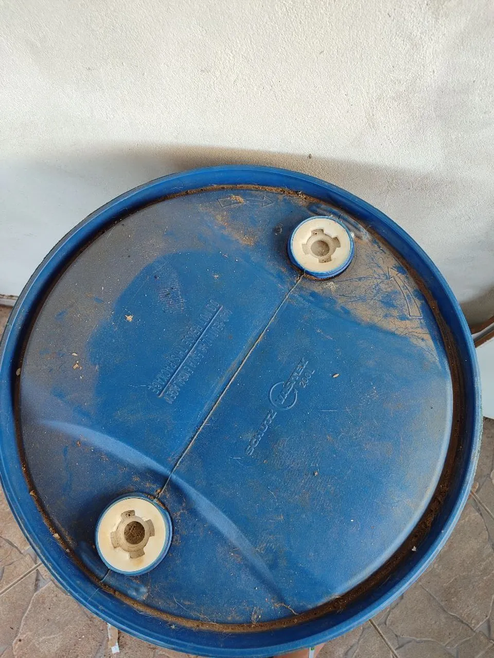 Barril Azul 200l com Rosca para Vedação