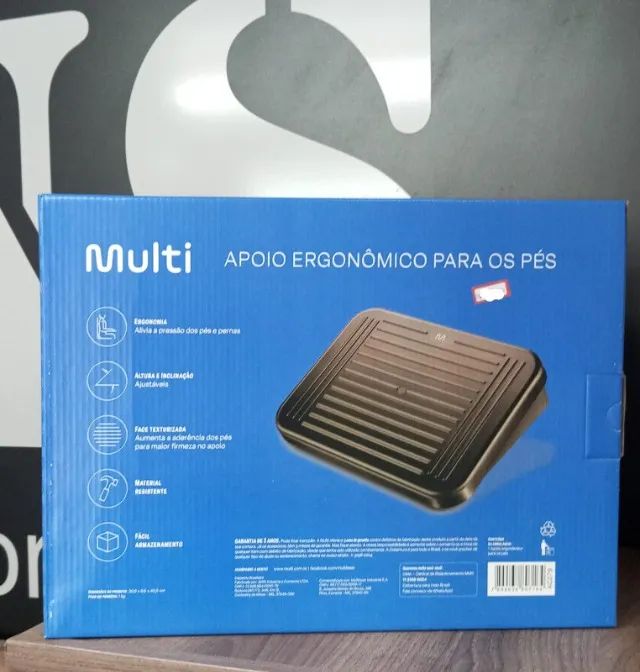 Apoio Para Os Pés Ergonômico Ajustável Multi - Foto 3