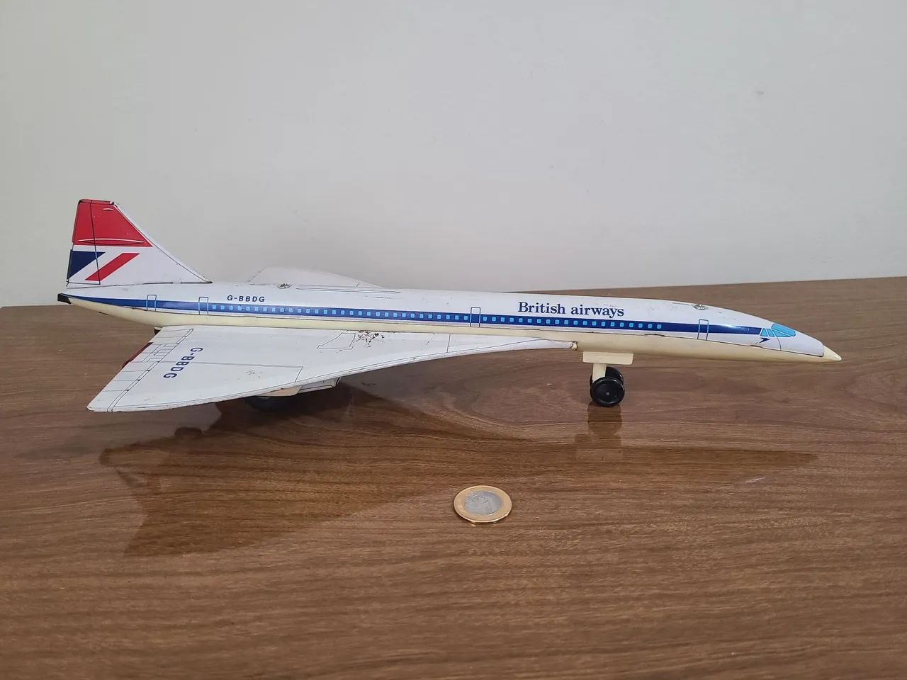 Miniatura Avião de Lata British Airways