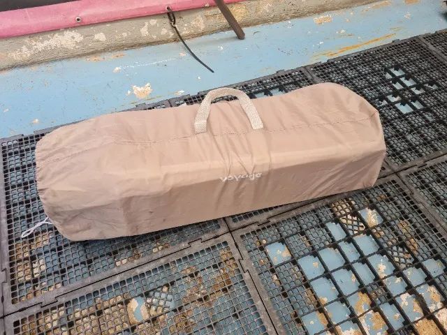 Berço Portatil Fit Bege Poá - Voyage - Foto 4