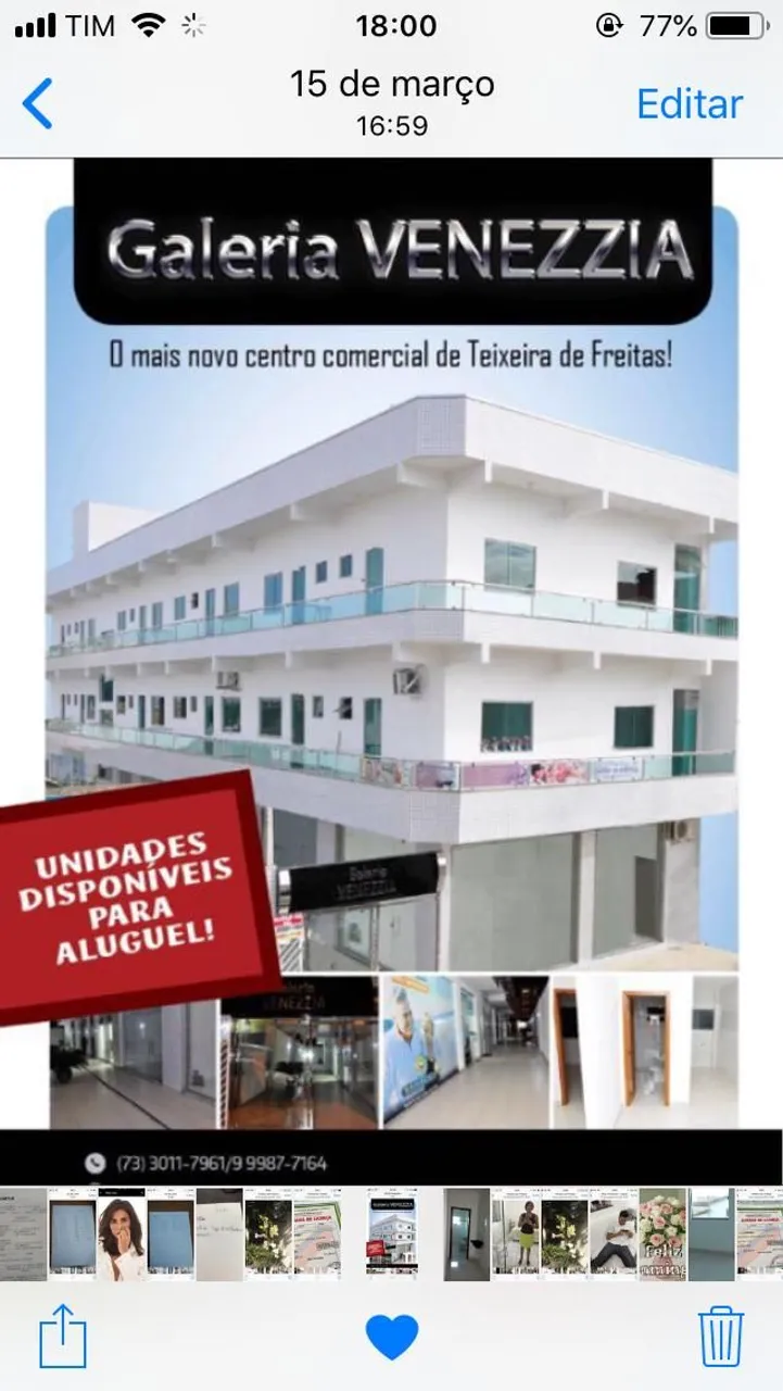 Alugo loja em Teixeira de Freitas