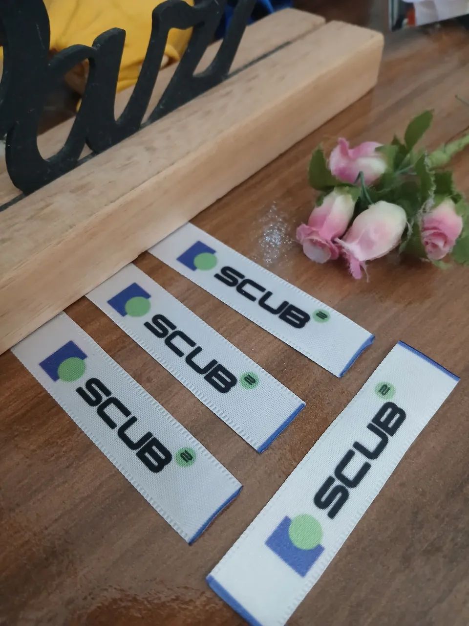 Etiquetas personalizadas em Tecido 