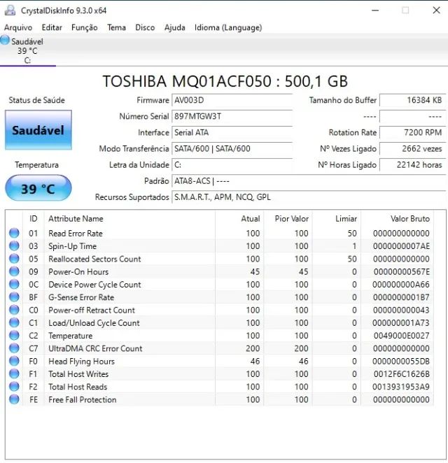 HD 2,5" Toshiba 500GB Win10 - Foto 2