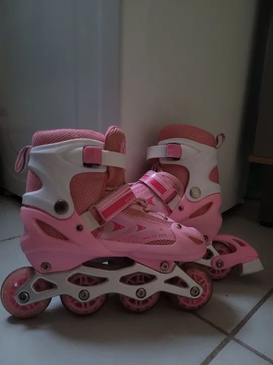 Patins Feminino Rosa - Foto 3