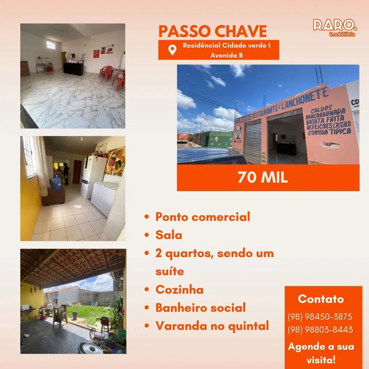 VENDO CASA COM PONTO COMERCIAL NO CIDADE VERDE 1
