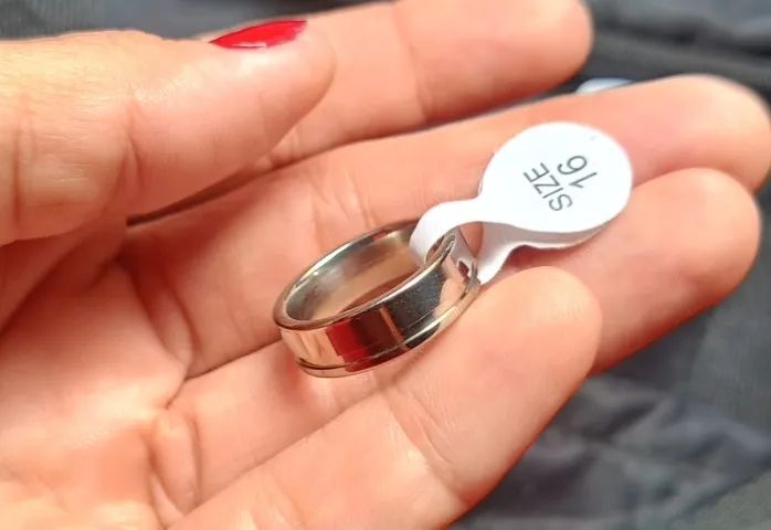 Par de aliança - aço - Foto 4