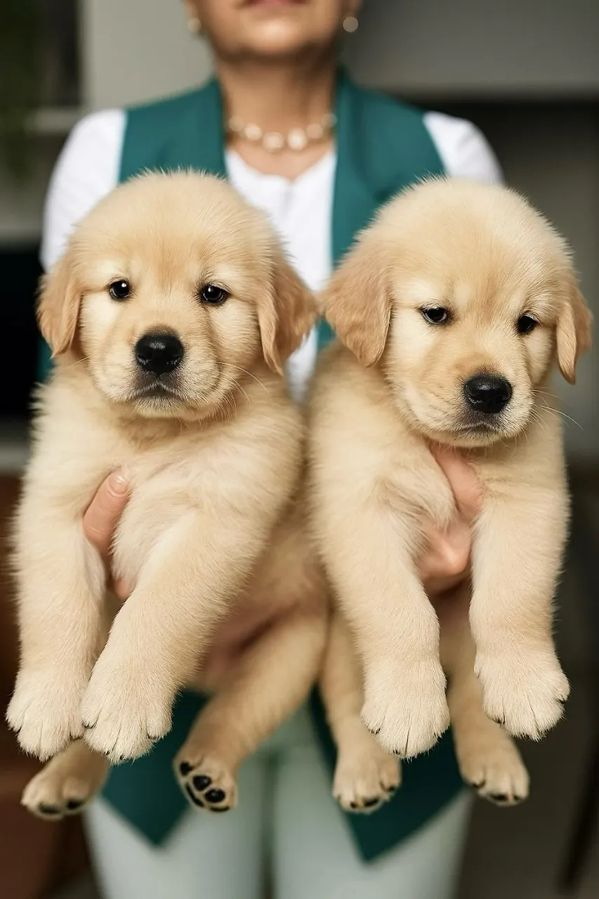 Filhote de golden retriever com 56 dias