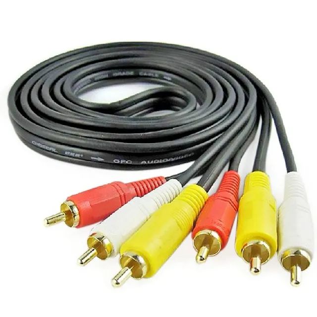 Cabo RCA Audio e Vídeo 2 Metros para TV