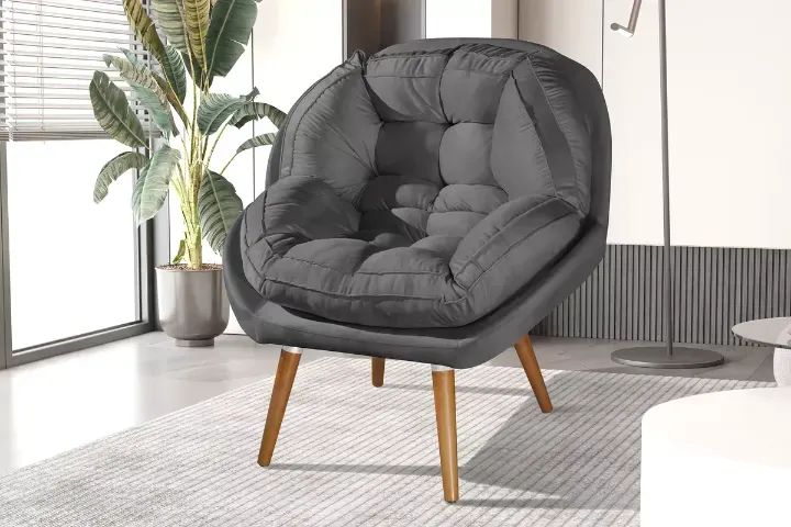 Poltrona Para Sala E Recepção Confortável