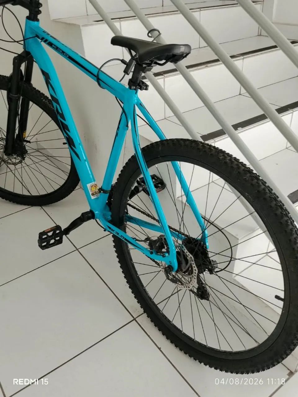 Bicicleta semi nova pouco tempo de uso  - Foto 2