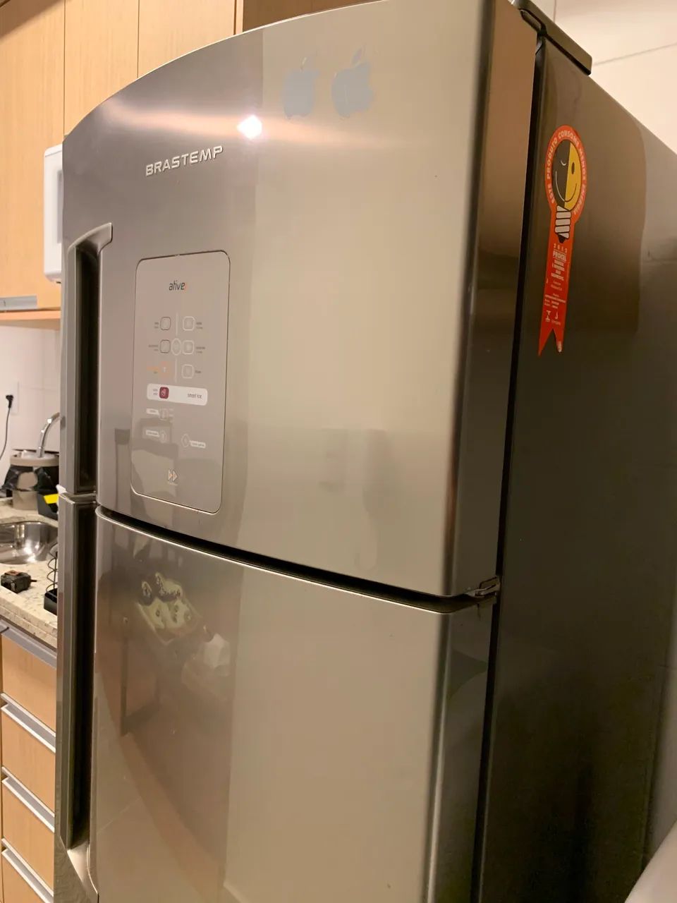 Geladeira Inox Frost Free Brastemp