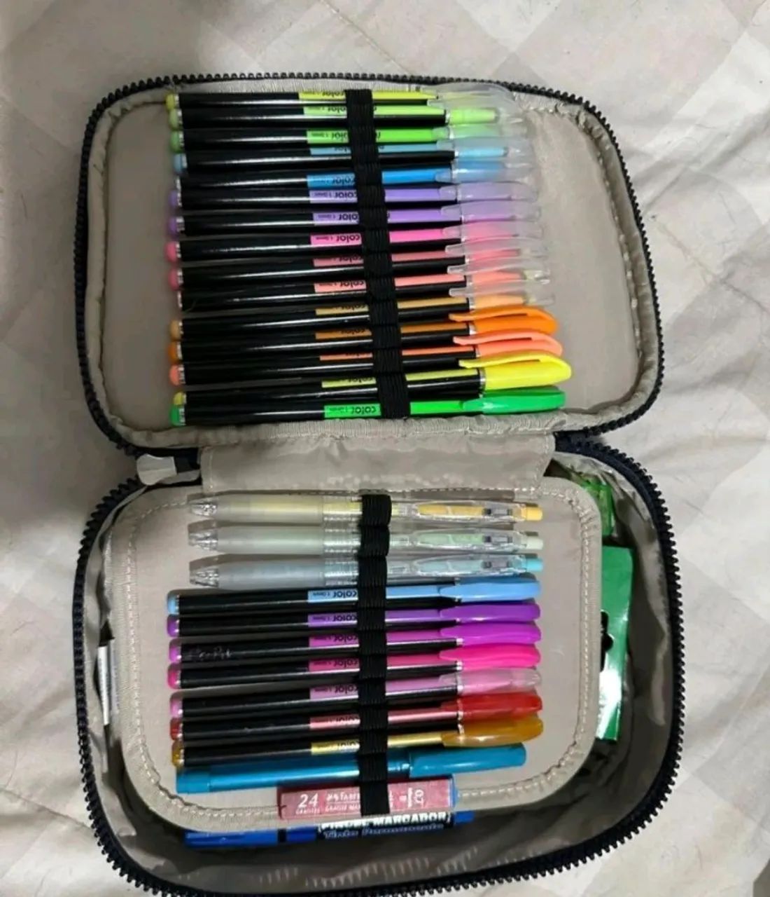 Estojo Kipling 100 Pens Preto Original - Bem Conservado - Foto 5