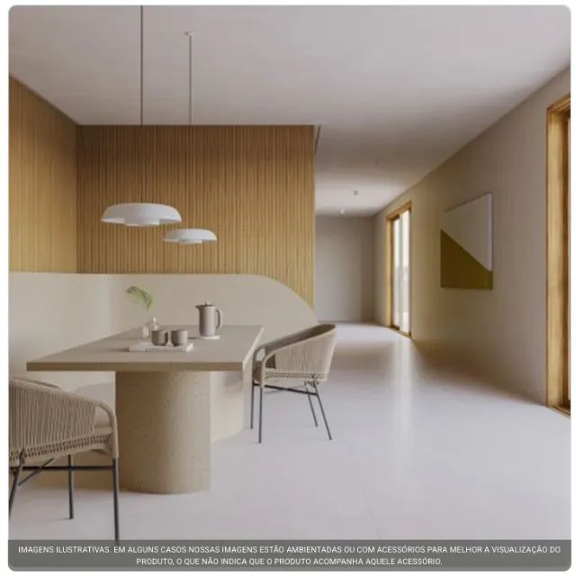 Porcelanato Biancogres Nantes Cream Satin 90x90 cm - NOVO!! - Foto 4