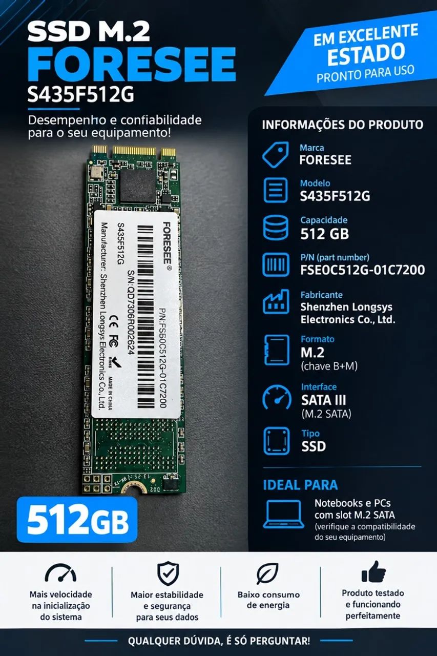 SSD 512 GB FORESEE