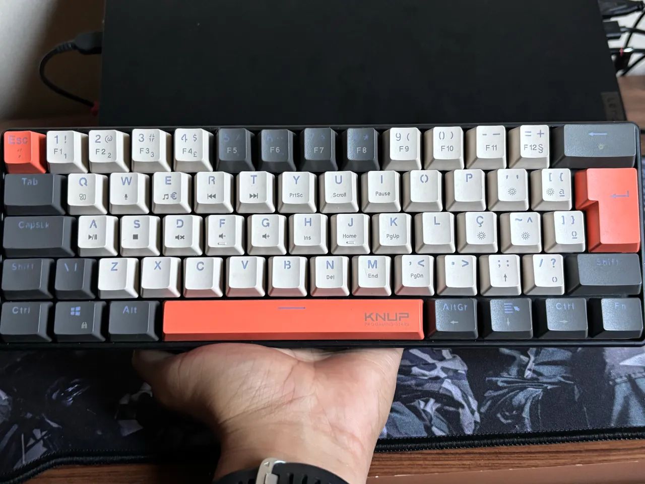 Teclado mecânico KNUPP + Mousepad CLANM - Foto 4