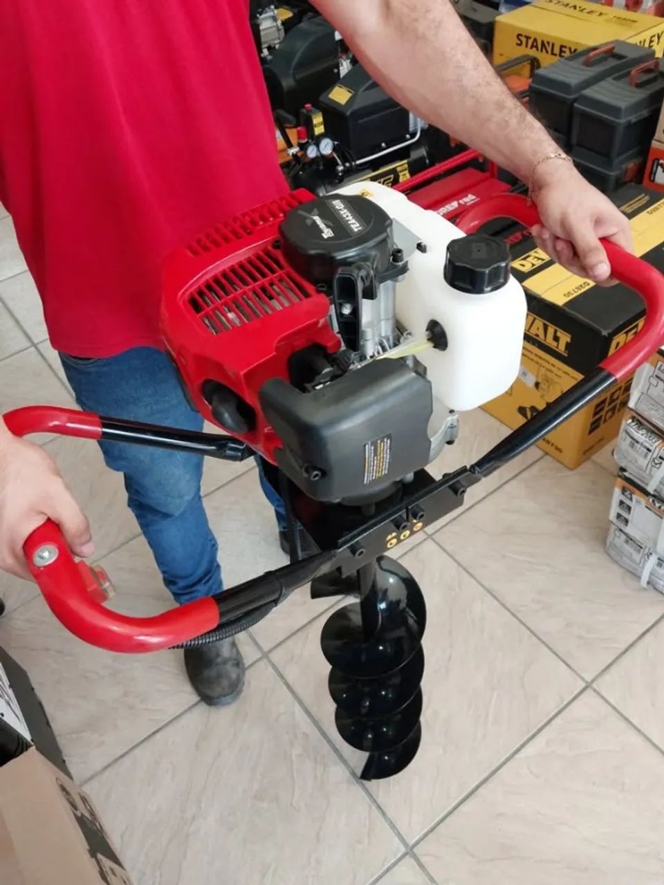 Perfurador de Solo TEA52x 200-GII 52cc c/ broca - Toyama(Loja) - Foto 5