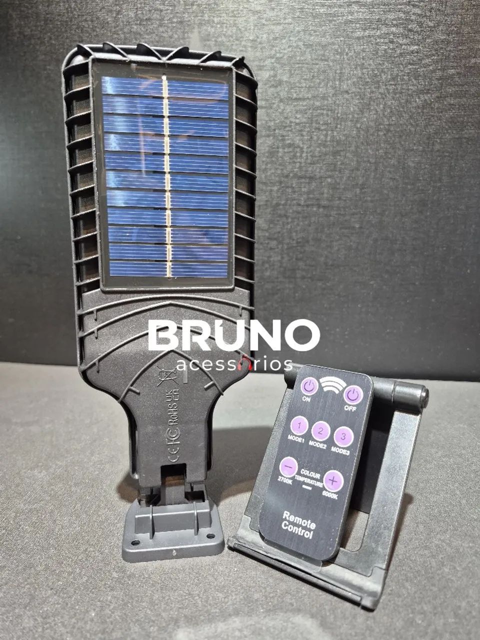 Luminária Solar Led com sensor de presença 10w - Foto 3
