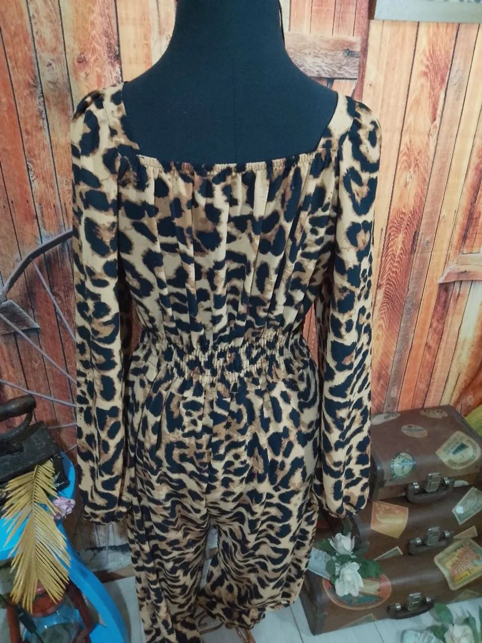 Macacão animal print veste M/G - Foto 3