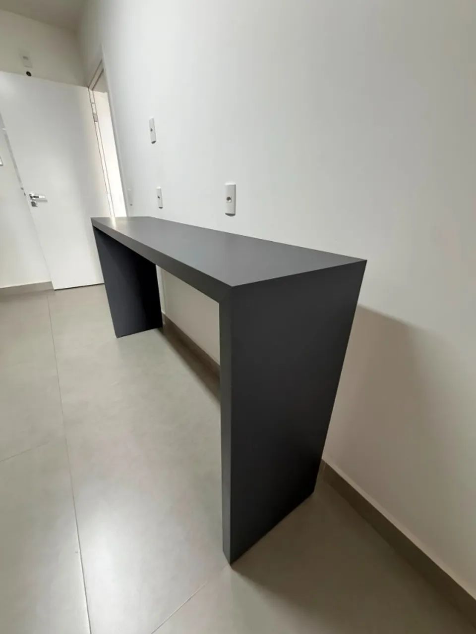 Aparador/Mesa em MDF - Cinza Grafite