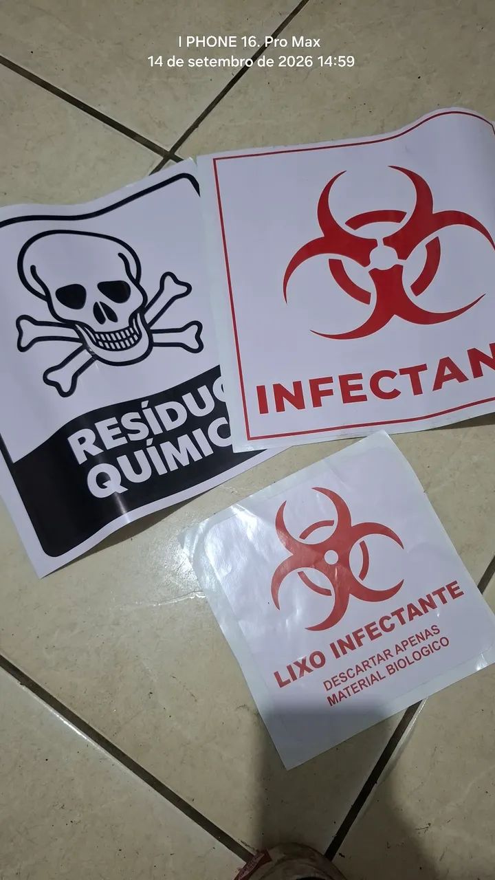 Lixeira para lixo infectantes e resíduos Químicos  - Foto 3