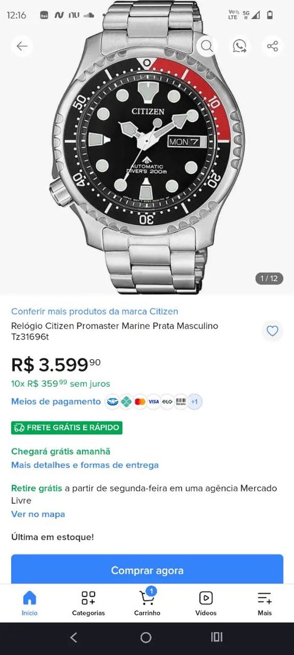 Rel ógio Citizen automático  - Foto 2