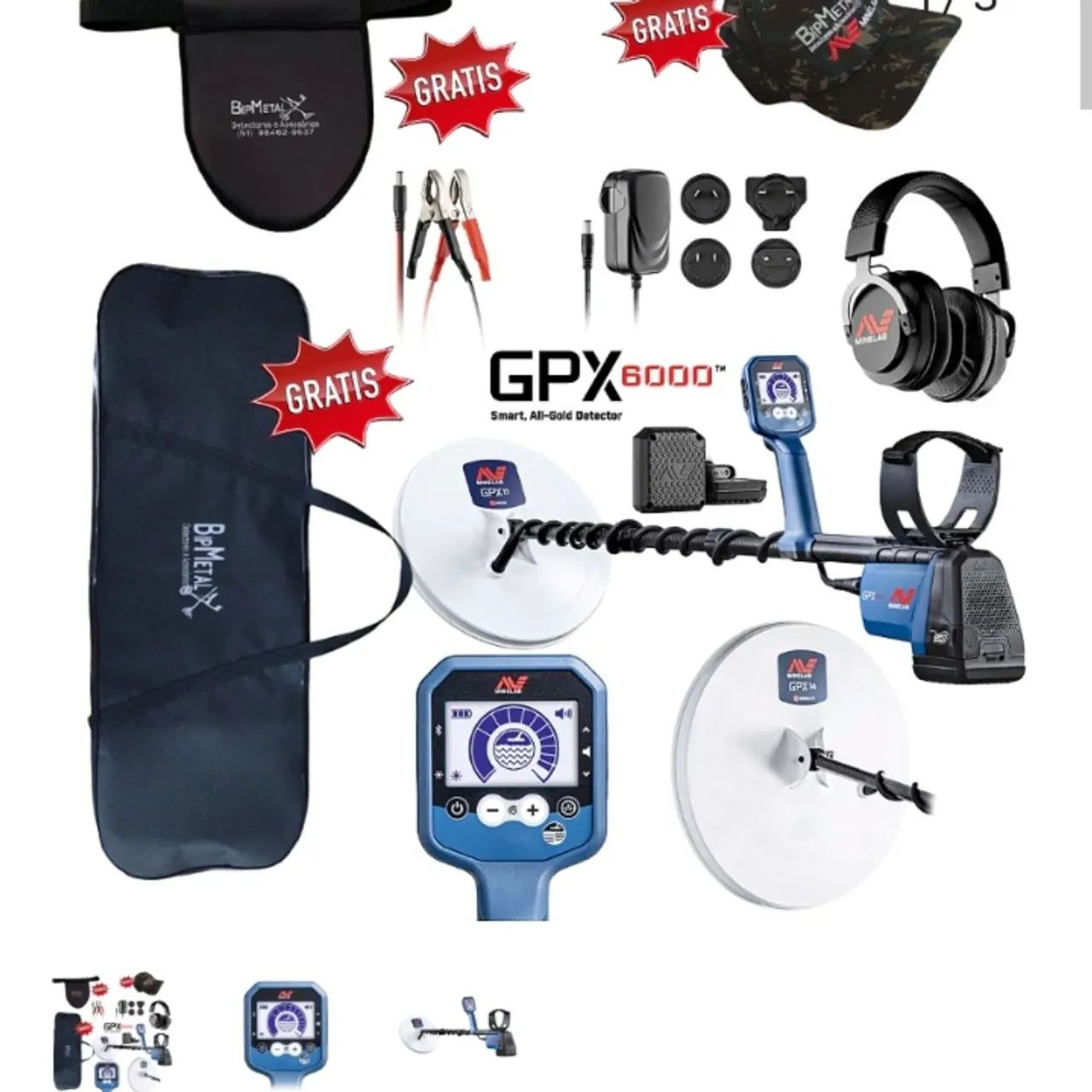Detector de metais Gpx 6000 minelab 