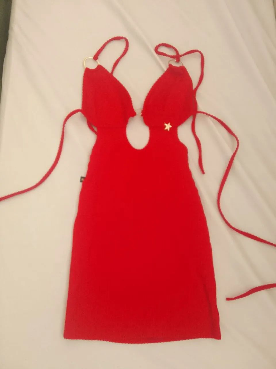 Vestido canelado 