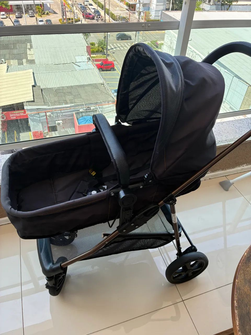 Carrinho Bebê Galzerano com bebê conforto  - Foto 3