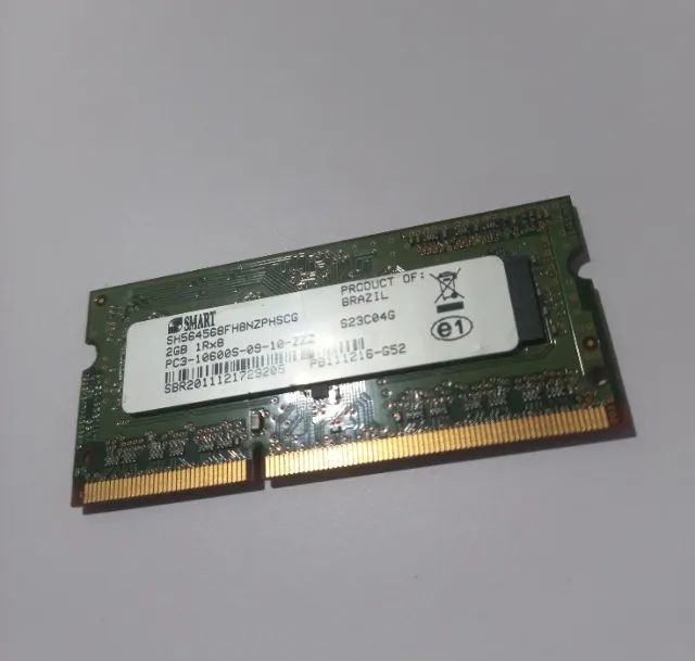 Memória RAM DDR3 2GB 1333MHz PC3-10600S SO-DIMM