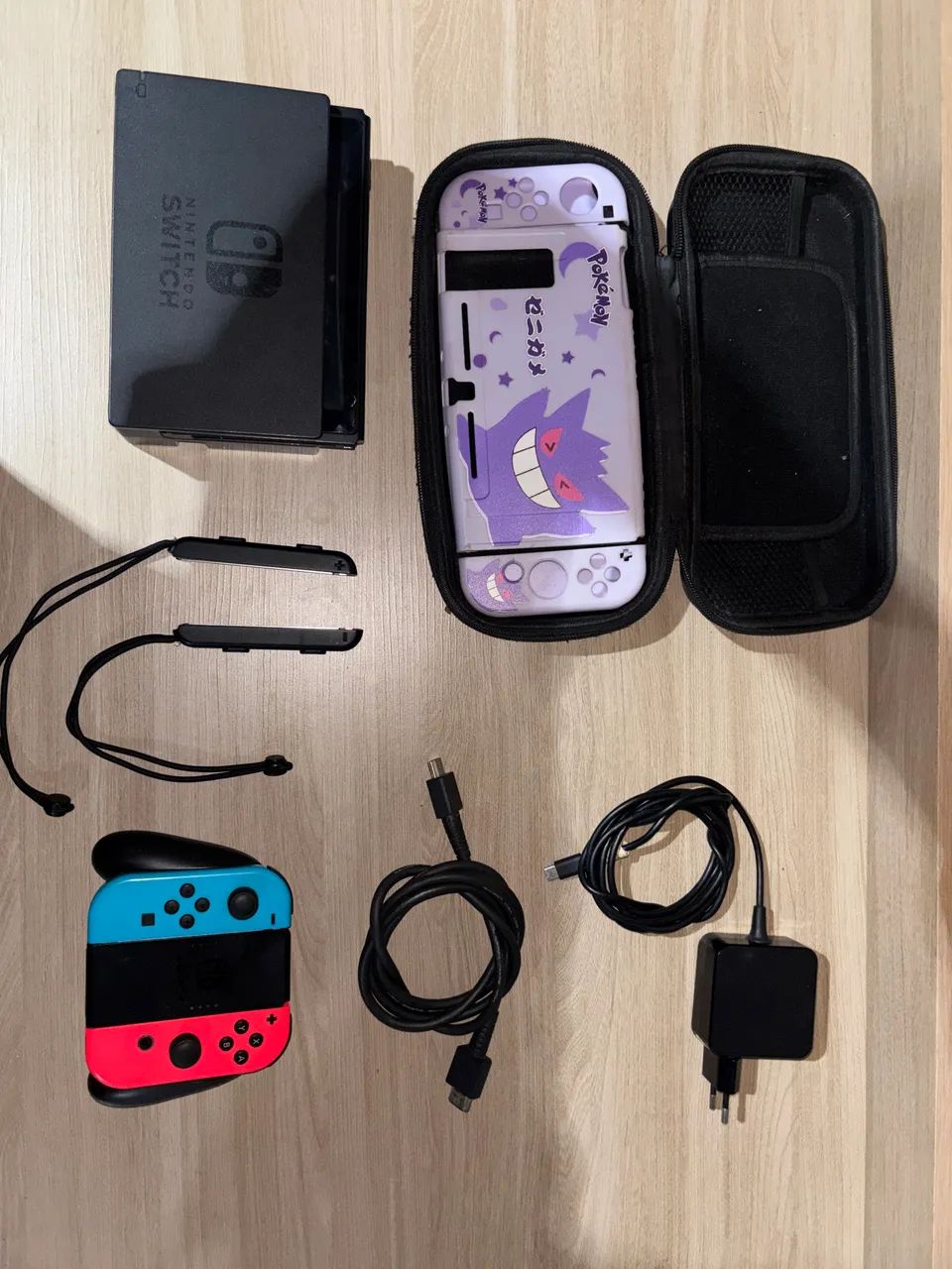 NINTENDO SWITCH V2 SEMINOVO COMPLETO 64gb